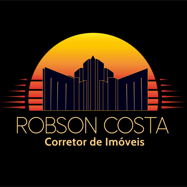 Logotipo Robson Costa - REDES SOCIAIS HORIZONTAL - Fundo Preto - 1080 X 566 Px