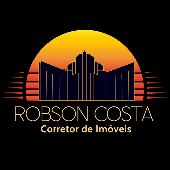 Logotipo Robson Costa - REDES SOCIAIS HORIZONTAL - Fundo Preto - 1080 X 566 Px